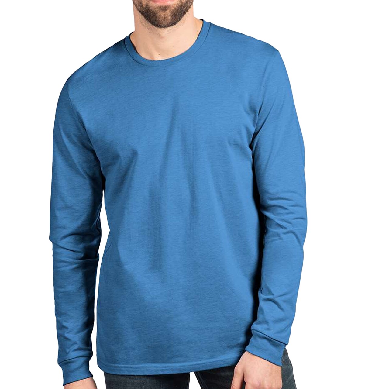 Next Level Long Sleeve T-Shirt, CVC Crewneck Tee Adult Assorted Color Shirt